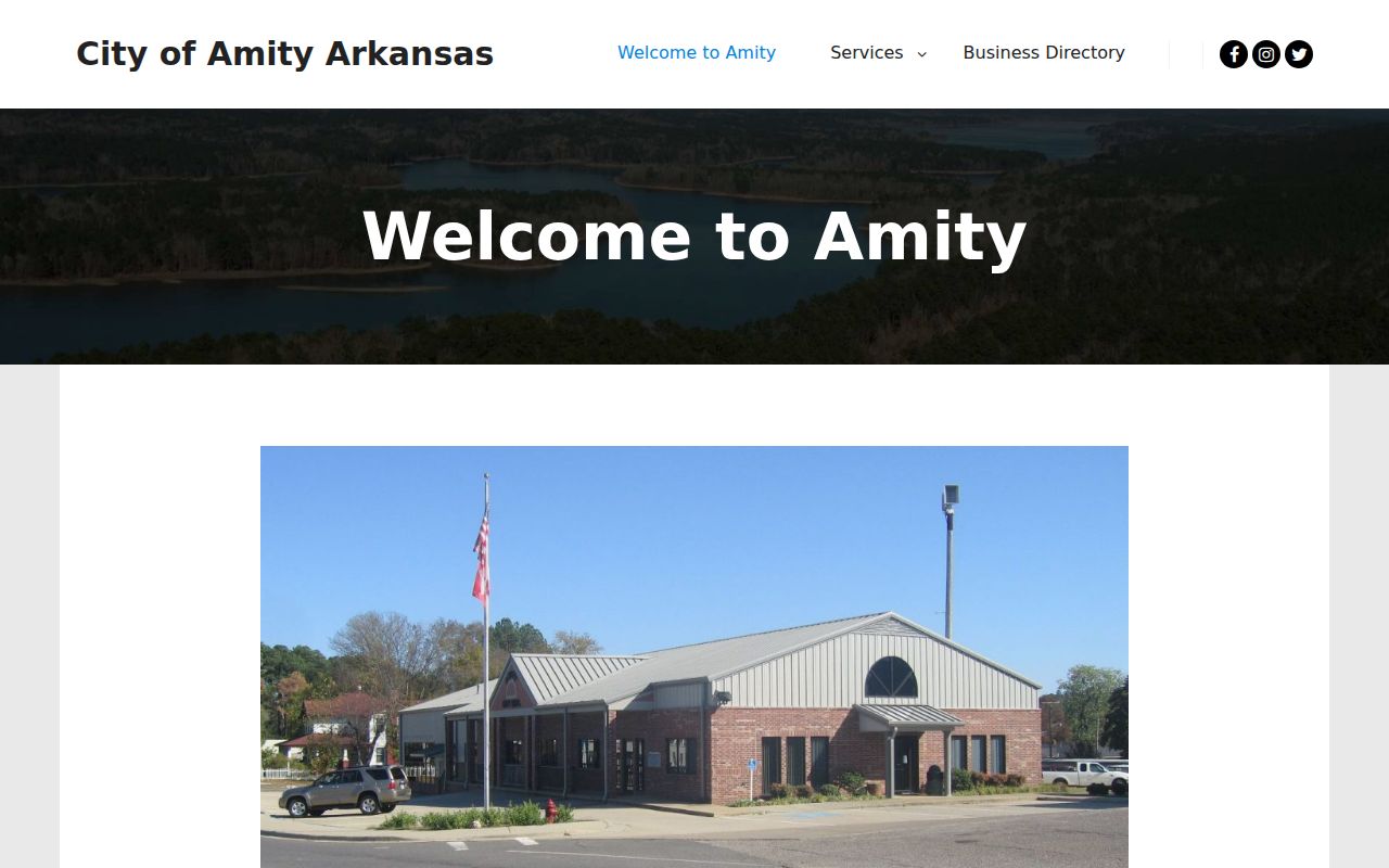 Official City of Amity city hall contact page