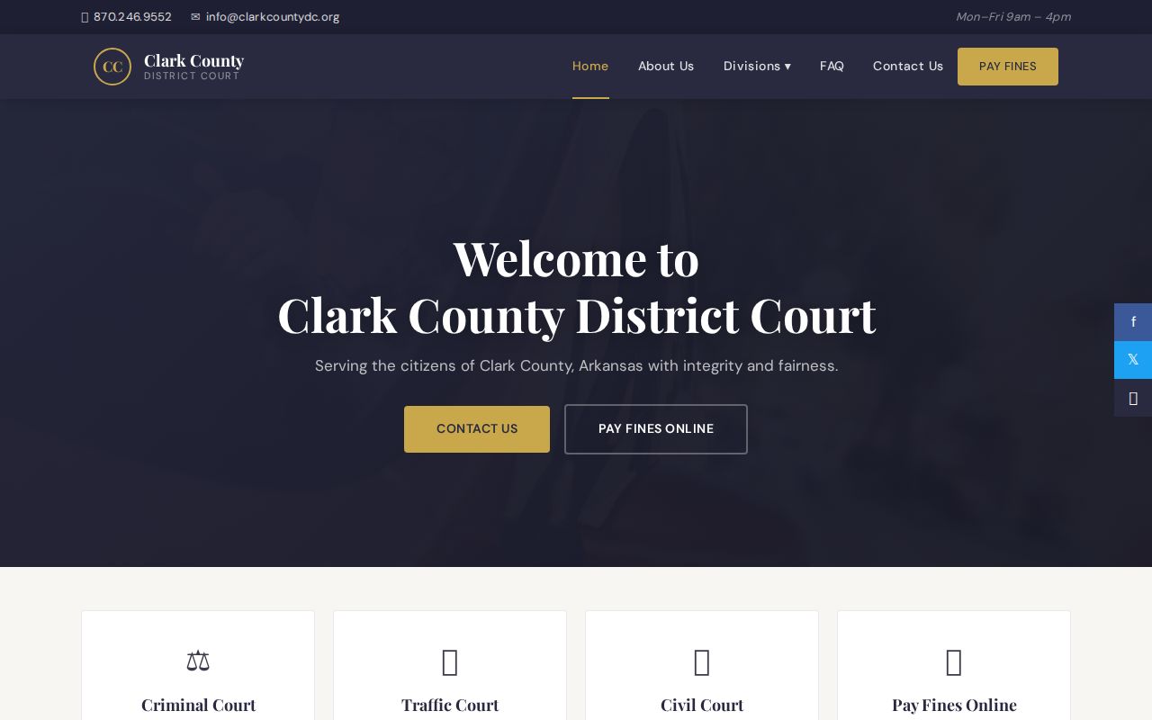 Clark County District Court official criminal traffic civil and payment routes